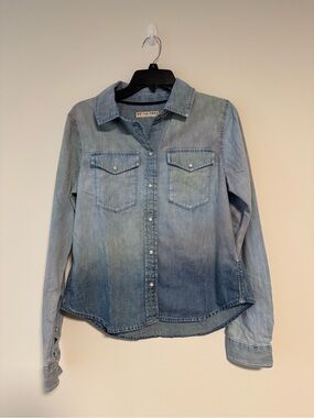We The Free Art Class Button-Down Denim Shirt